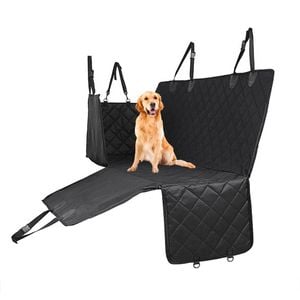 SOGA 600D Black Oxford Cloth Waterproof Dog Car Cover