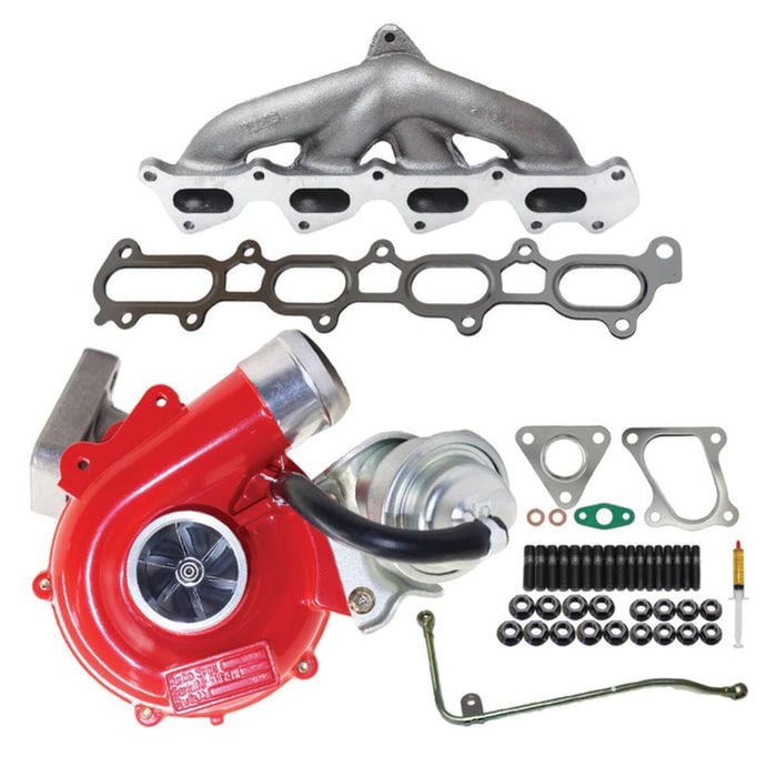 Gen1 High Flow Turbo+genuine Exhaust Manifold, Oil Feed Pipe For Mitsubishi Triton Mn 4d56 2.5l Vt10