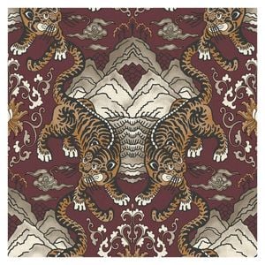 Holden Decor Tora Maroon Wallpaper
