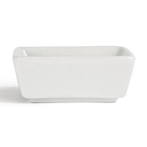 Olympia Whiteware Miniature Square Dishes 85mm Porcelain 12 Pack