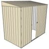 Build-A-Shed 1.2 x 2.3 x 2.0m Skillion Single Sliding Side Door Shed - Cream