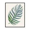 Artey | Green Papyrus IV - Framed Canvas - Black Frame - 100 x 125cm