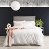 Ddecor Home Ultra Plush Microfiber Queen Quilt Cover Set VNT Washed White
