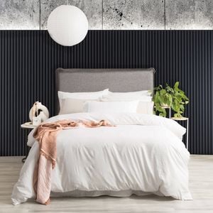 Ddecor Home Ultra Plush Microfiber Queen Quilt Cover Set VNT Washed White