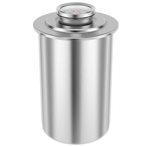 NNEOBA Stainless Steel Ham Maker with Thermometer Deli Meat Press Mold Silver