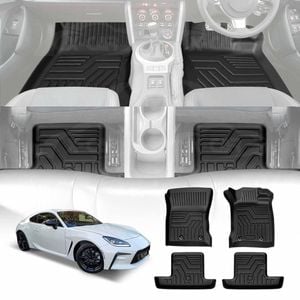 3D All-Weather Floor Mats for Toyota GR86 2022-Onwards Customized Car Floor Liners Full Set Carpet