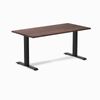 Desky Fixed Height Softwood Office Desk Matte Black Frame 150cm