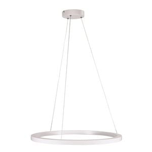 Oriel Lighting Nebula Modern Tricolour LED Halo Pendant Light White 60cm