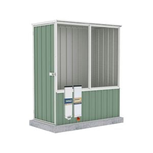 Organic Garden Co 1.52 x 0.78 x 1.8m Pale Eucalypt Chicken Coop