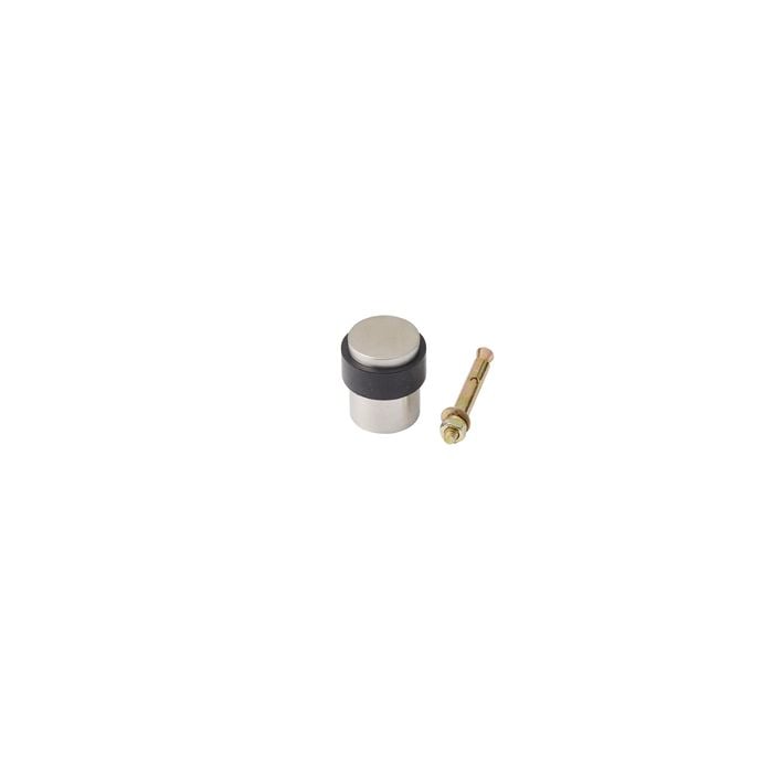 Delf Trade 30mm Satin Chrome Floor Mounted Door Stop