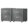 Artiss 2 X Bedside Table CADEN Grey