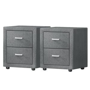 Artiss 2 X Bedside Table CADEN Grey