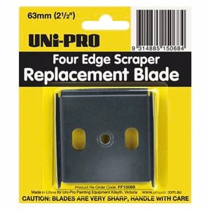 UNi-PRO 63mm Carbon Steel Four Edge Scraper Replacement Blade