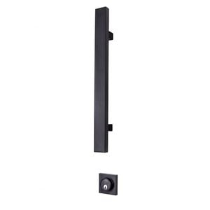 Gainsborough 450mm Matt Black G4 Series Square Pull Handle Entrance Set