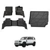 AUSGO Floor Mats & Boot Liner Set for Land Rover Defender L663 Series 110 5-Seat 2020-Onwards Car Floor Liners Cargo Mat
