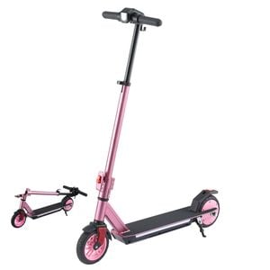 Electric Scooter 180W 18KM/H Adjustable Portable Foldable Height Riding Commuter Teens Adults