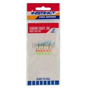 Instinct Pro Sabiki Ruby Red Fry Bait Fishing Jig 2