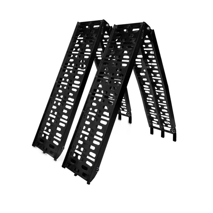 Kartrite 2x Aluminium 2280 x 300mm Heavy Duty Folding Loading Ramps