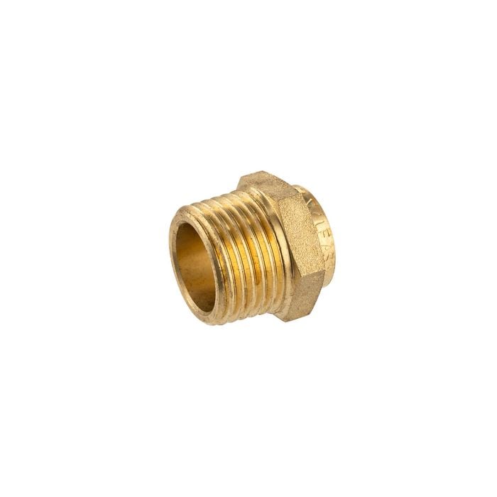 Brasshards 15CX x 15MI Male Connector Brass Capillary LF