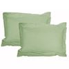 Accessorize 325TC Pair of Stripe Jumbo / Queen Pillowcases 55 cm x 80 cm Green