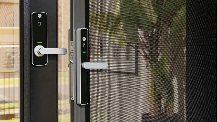 smart door in house