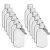 12PK Glass & Co Round Silver Lid Frosted Bottle Storage Jar 150ml Clear