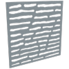 ProtectorAl 300-1200 x 300-1200mm Silver Brushed / Gloss White Slate Unframed Composite Deco Panel