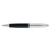 Cross Calais Ball Point Pen Writing Stationery Medium Nib Chrome/black Lacquer