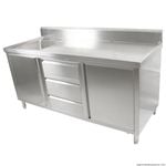 Modular Systems Cabinet With Left Sink - 1800mm W x 700mm D x 1050mm H