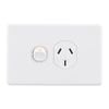 DETA X6 Matte White Single Power Point