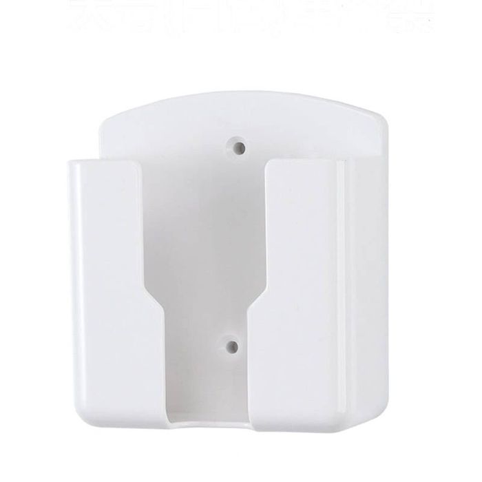 Universal White Wall Mounted Mobile Phone, TV, Air Conditioner Remote Control Holder