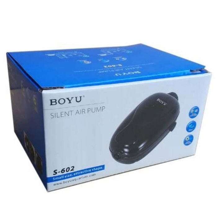 Boyu Silent Single Outlet Air Pump S-602 2.5L/min 115 x 65 x 53mm