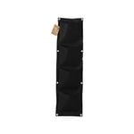 Respect Black   4 Pocket Vertical Flexi Fabric Grow Bag