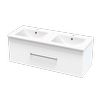 Clearlite Bathrooms 1200mm White Cashmere Valley Wall Hung Vanity