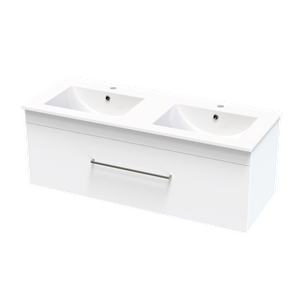 Clearlite Bathrooms 1200mm White Cashmere Valley Wall Hung Vanity
