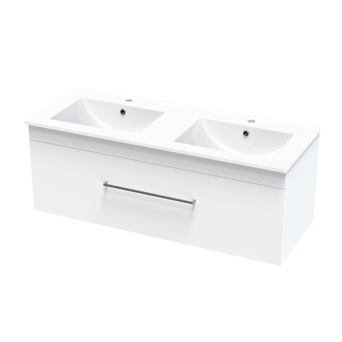 Clearlite Bathrooms 1200mm White Cashmere Valley Wall Hung Vanity