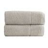2pc Renee Taylor Cambridge Textured Bath Sheet Towel Pumice Stone
