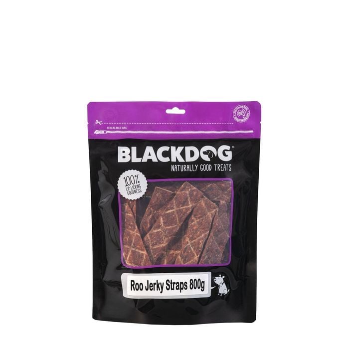 Blackdog Roo Jerky Straps Natural Dog Chew Treats 800g