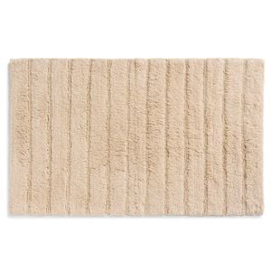 Linea Home Beige Solid Textured Bathmat