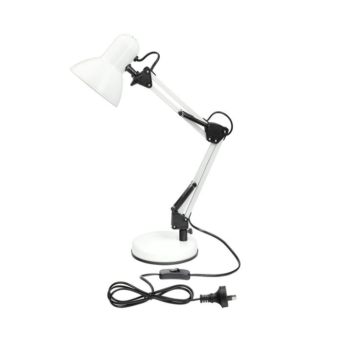 Brilliant XL White Flexi Lloyd Desk Lamp