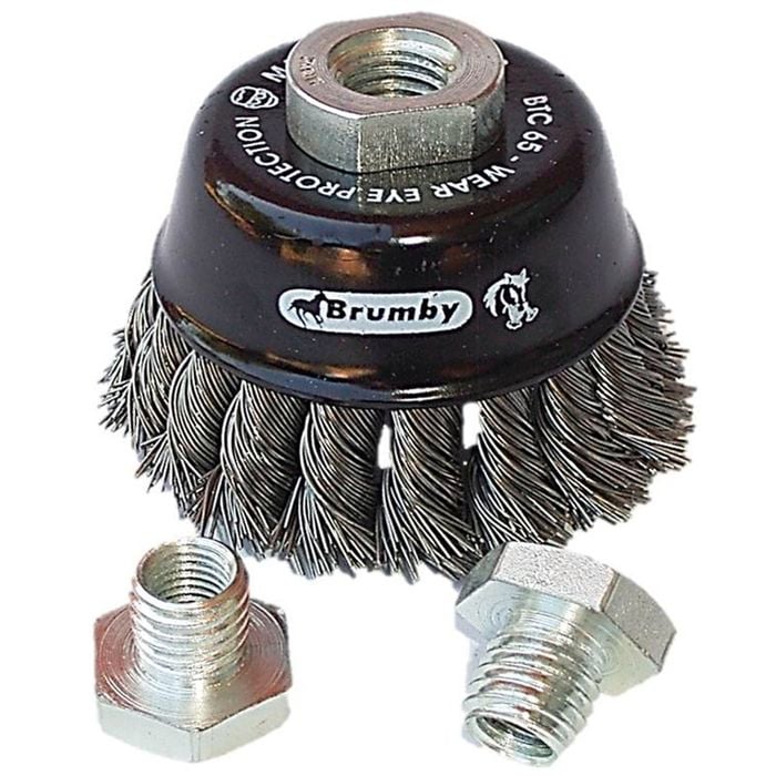Josco Brumby Twistknot Cup Brush 75mm