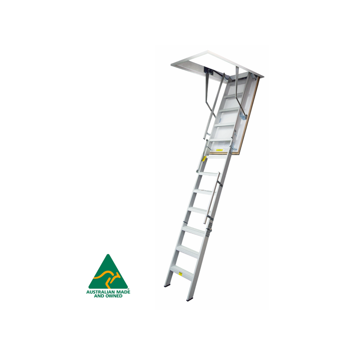 Kimberley 2.62 - 2.850m Ultimate Heavy Commercial Aluminium Attic Ladder