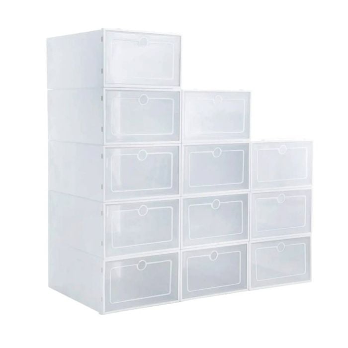 Ufurniture 15PCS Plastic Shoe Storage Boxes