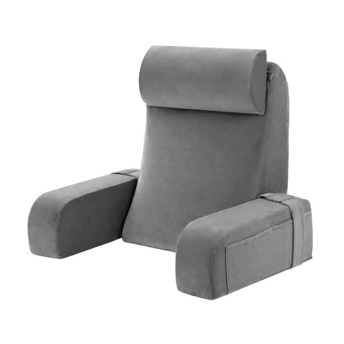 Giselle Bed Reading Pillow for Adults 30D Gel Memory Foam Velcro Arms