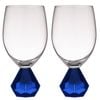 2PK Zhara 350ml Wine Glass/Water Drinkware Cup - Sapphire