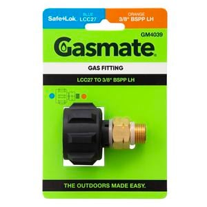 Gasmate Gas Fitting - LCC27 to 3/8" BSPP LH