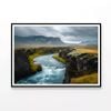 Icelandic Nature with Mountain  Print 100% Australian Made 90x60cm  (Poster)