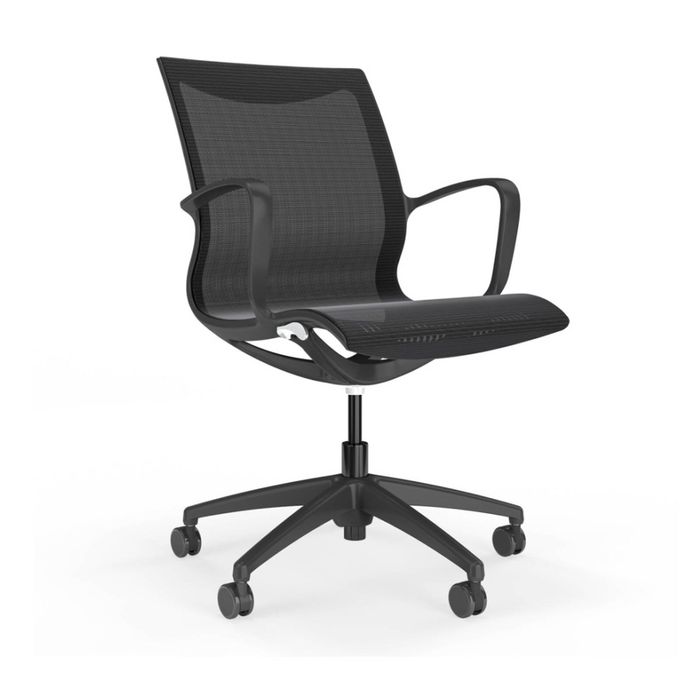 Sabia Ellison Pre-Assembled Chair Black Mesh Ergonomic Office Adjustable Seating
