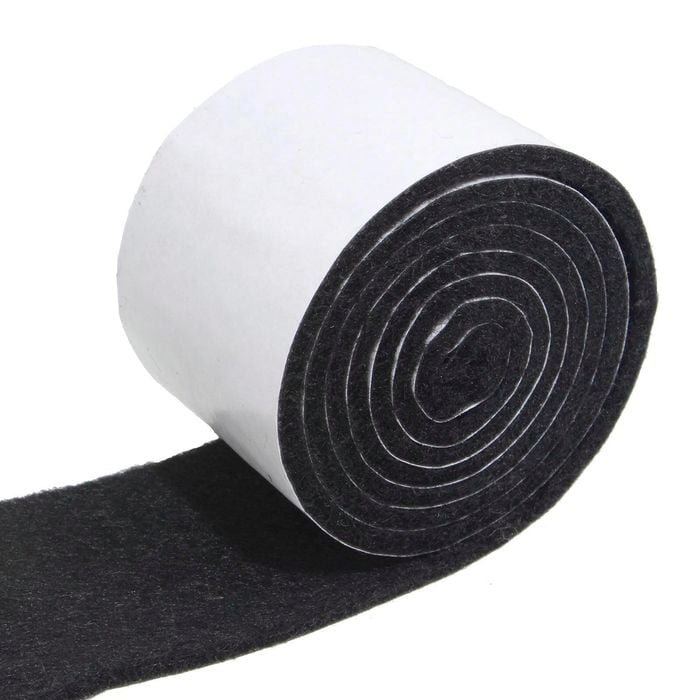 Felt Gard 1m Black Adhesive Felt Roll