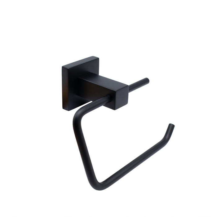 Barelli Piazza Matte Black Toilet Roll Holder
